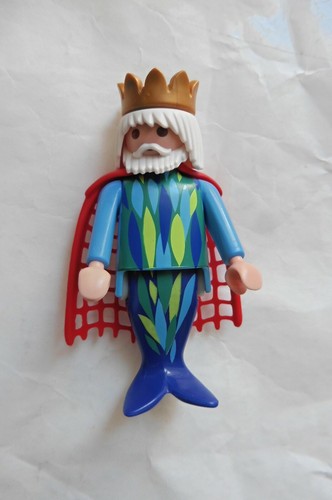 Lot Playmobil Roi Des Mers & Sirène + Accessoires - Personnages Neufs - Univers Robin Des Bois