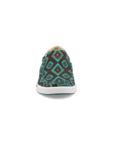 Twisted X Casual Shoes Womens Kicks Fabric Brown Turquoise WCA0058 - Picture 2 of 5