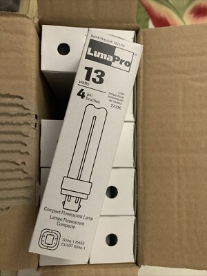 Lunapro  4 Pin 13W F18DBX/SPX41/840/4P Case of 10 New Bulbs