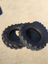 Two 4x8, 400-8 4.00x8 JOHN DEERE Gravely Lug Climb Hills Tubeless Tractor Tires
