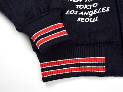 Palace hooded Varsity Jacket Size-S 2024 Navy Brand New 100