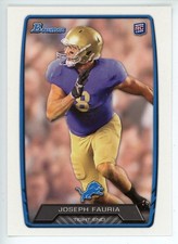 2013 Bowman #184 Joseph Fauria RC