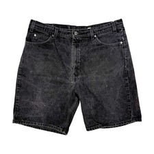 Vtg 1995 Rare Levi s Strauss 550 Black Washed Shorts Orange Tab USA Mens Size 40