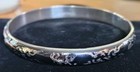 Sterling 925: Vintage; Estate Sterling Silver Siam Bangle Womens Bracelet 14.07g — photo 9