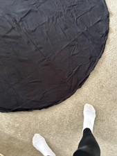 Round Black Tablecloth 