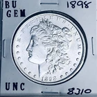 1898 BU GEM MORGAN SILVER DOLLAR UNC MS+++ U.S. MINT RARE COIN 8310
