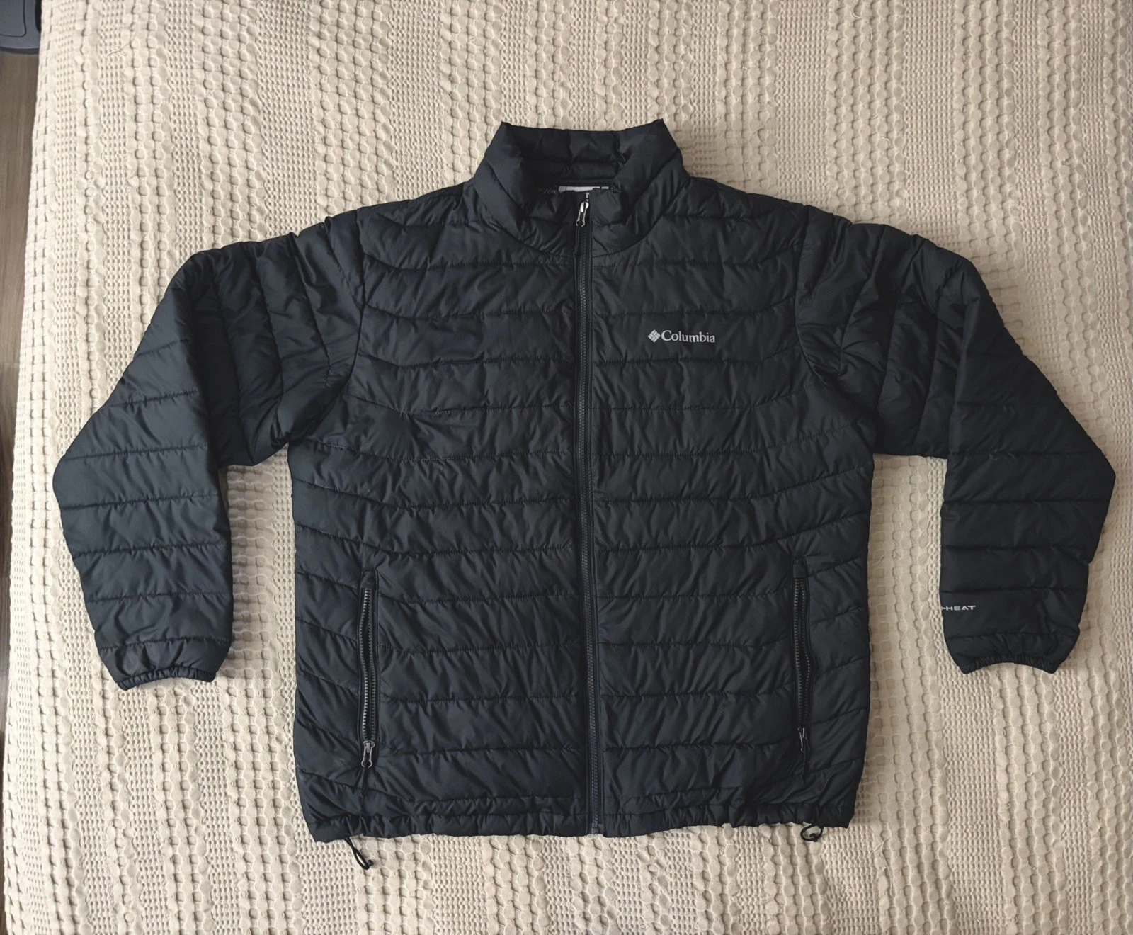 Columbia Omni-Heat Puffer Insulated Jacket Black Men’s Extra Large XL