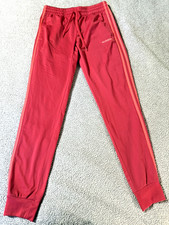 ADIDAS Iconic Pink Track Pants Athletic Joggers Women's Size Small CUTE 