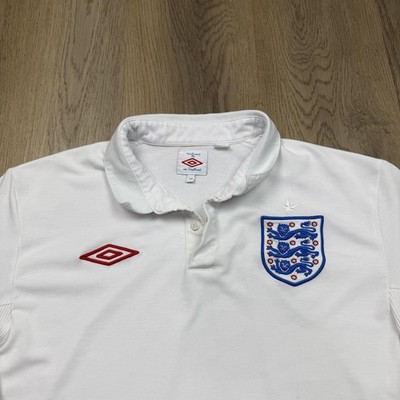 England Jersey Mens 42 White Umbro Soccer National Team Tailored