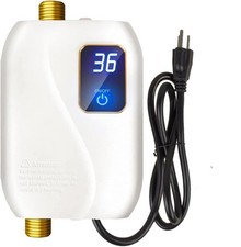 Calentador de agua eléctrico pequeño calentador de agua instantáneo debajo del fregadero enchufe sin tanque