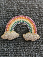 NUOVA PIA Splendida Spilla/Collana Pendente Cristallo Oltre l'Arcobaleno