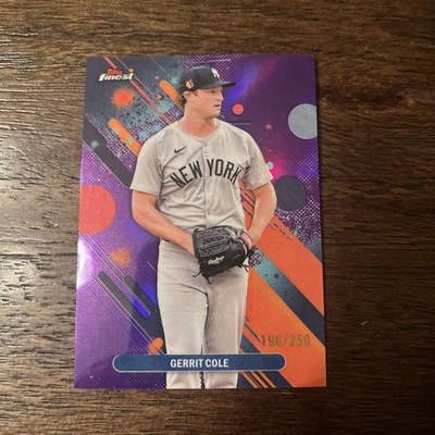 2025 Topps Finest - Common Gerrit Cole #92 Purple Refractor /250 MLB Baseball