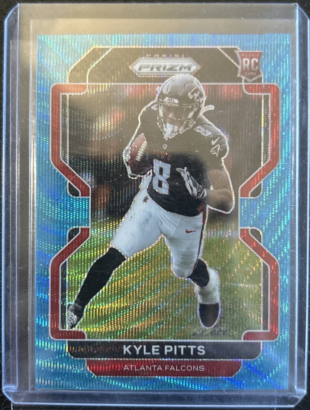 Kyle Pitts PSA 9 2021 Panini Prizm /199 Blue Wave Rookie RC #341 Falcons 🔥🔥