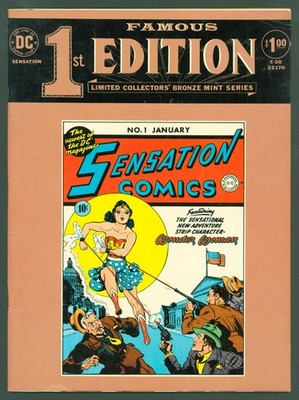 Sensation Comics 1 FAMOUS FIRST EDITION #C-30 (1974) Softcover Treasury [DC] SA