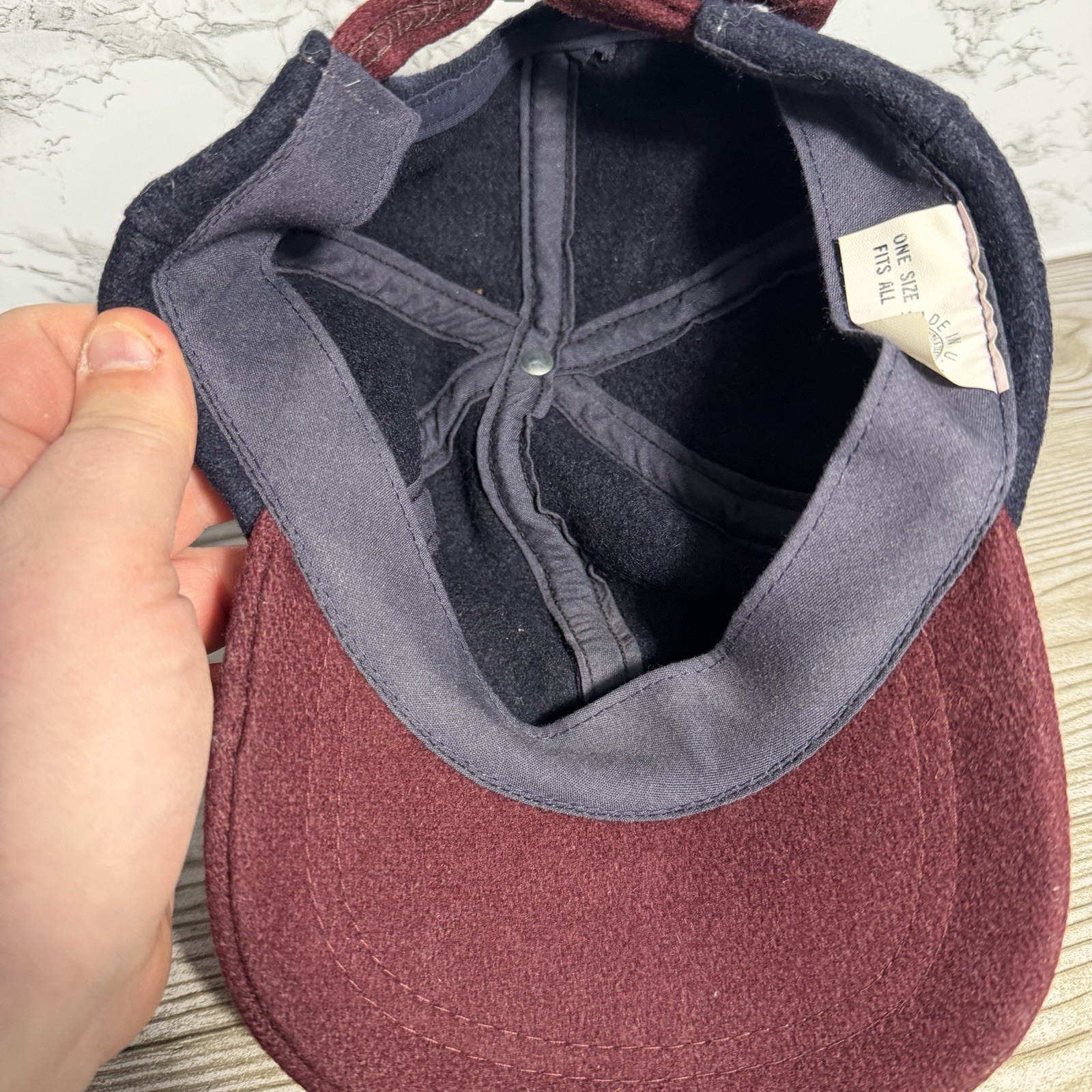 Wool Adjustable Baseball Hat Cap Amalgamated Clot… - image 4