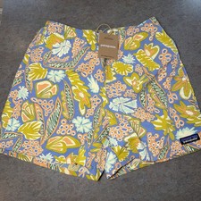 NWT Patagonia Men's 5 Baggies Shorts Flourish: Abundant Blue Swim 69 SALE