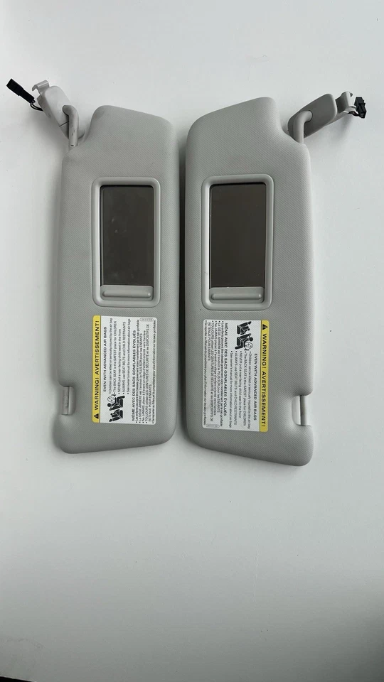 2009-2012 Audi A4 Quattro Left & Right Side Sunvisor Sun Visor Shade Set Pair - Image 3 of 4