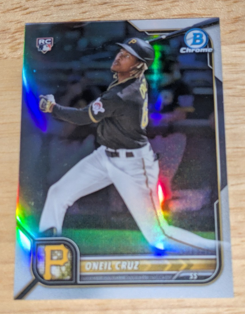 Oneil Cruz Pittsburgh Pirates 2022 Bowman Chrome ROOKIE REFRACTOR #45 #'ed /499
