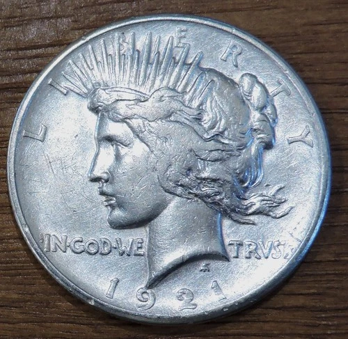 1921Peace Dollar About Uncirculated