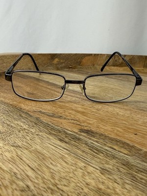 Looking Glass Matte Gunmetal Rectangle Eyeglass Frames 55-19