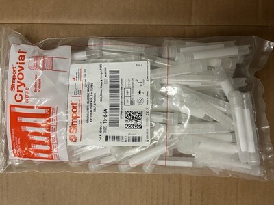 Nunc sim port Cryovial 5ml Silicone Washer Internal threads Self Standing 100 