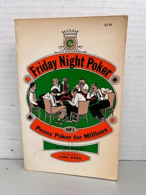 Friday Night Poker Irv Roddy 1961 7th Paperback Simon & Schuster Gambling Book