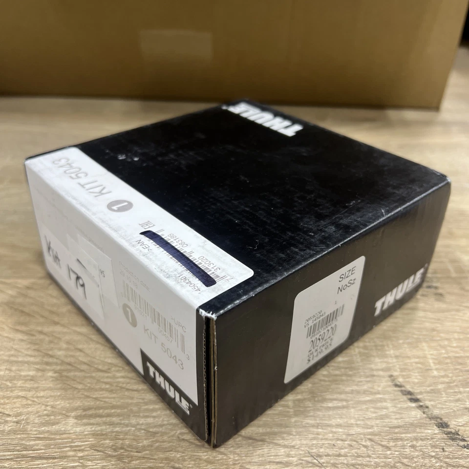 Sistema de rack de teto Thule 5043 compatível com preto pacote com 4 para 2017-2019 Honda Civic KIT179 - Imagem 3 de 4