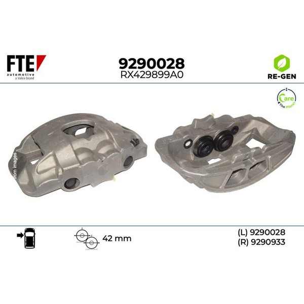 FTE 9290028 Bremssattel FüR Audi A6 C7 A7 A8 D4 4GA 4GF 4G2 4GC 4G5 4GD 4GH 4GJ-image