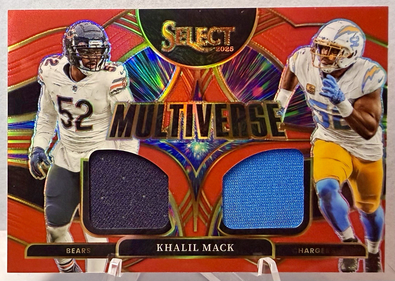 2025 Panini Select Khalil Mack Multiverse Memorabilia Prizm #MVJ-KMK Bears