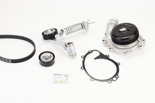 Wasserpumpe + Keilrippenriemensatz Continental Ctam 5PK1745WP1 FüR Mercedes W246-image