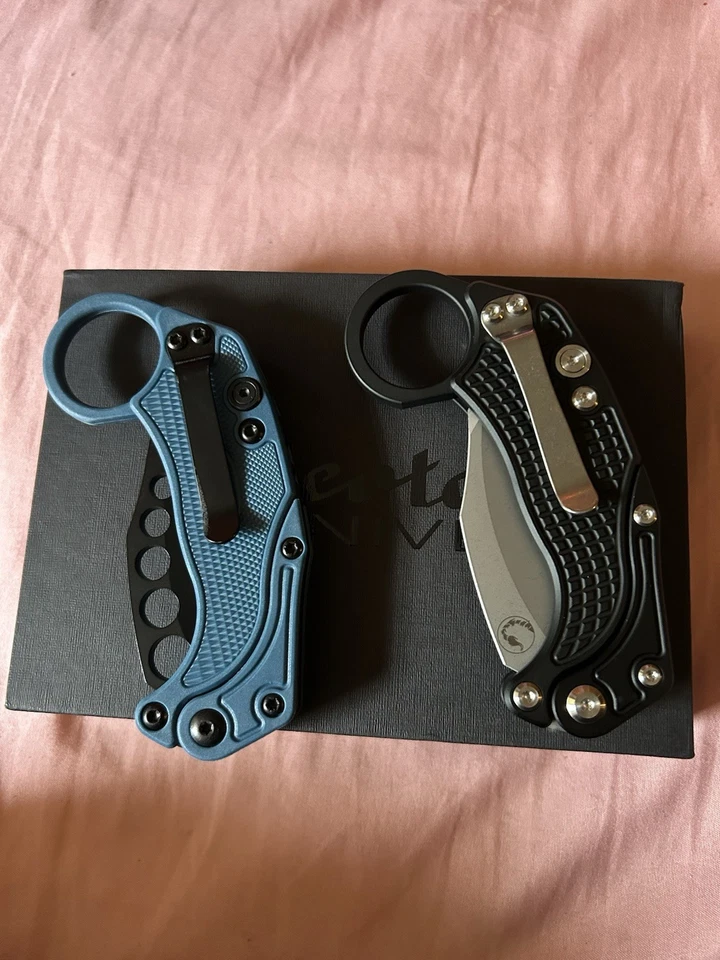 Cuchillos Reate Cuchillo Plegable 3" Bohler N690 Hoja de Acero, Óxido Mango de Aluminio Foto 3 de 4