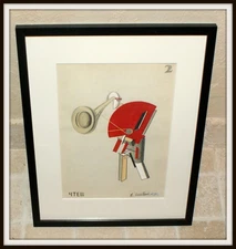 El Lissitzky, Victory over the sun, The announcer, Sketch N 2, 1921