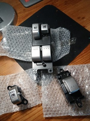 FE01-V8440 (2004-2008) Mazda RX8 Aluminum Style Power Window Switch's (set)