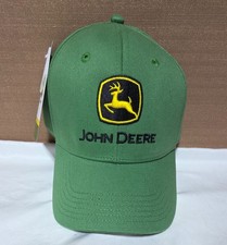 John Deere Green Baseball Cap Hat ADJUSTABLE -100 Cotton- Official Licensed NEW