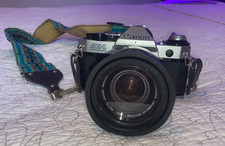 Canon Ae-1 Program 35 mm Film Camera with Bag, Strap, and Lens