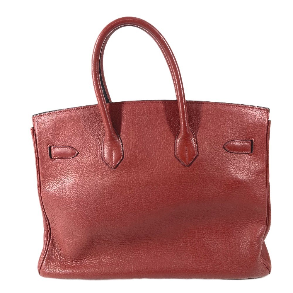 HERMES Birkin35 Tote Bag Hand Bag Ardennes Rouge Ash (estimated) Wine red image 2