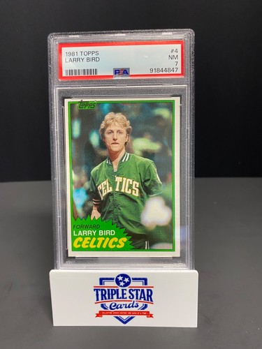 1981-82 Topps Larry Bird #4 PSA 7