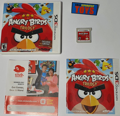 Nintendo 3DS ANGRY BIRDS TRILOGY 2012 game Rovio Entertainment puzzle