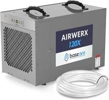 BASEAIRE AirWerx 120X 235 Pint Dehumidifier with Pump for Basements 5y Warranty