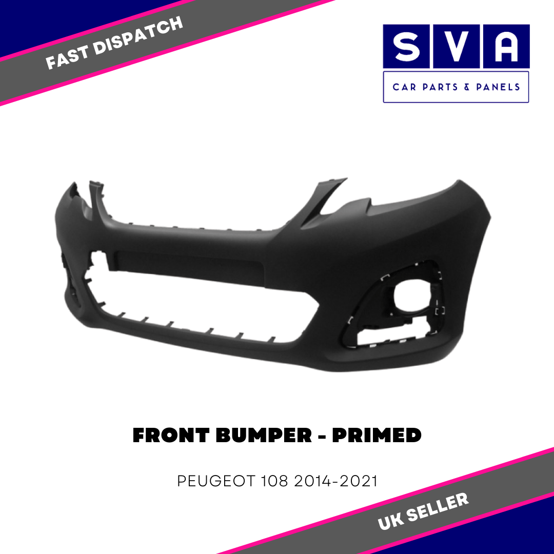 Front Bumper - Primed - Peugeot 108 2014-2021 - Insurance Approved - 1612201580