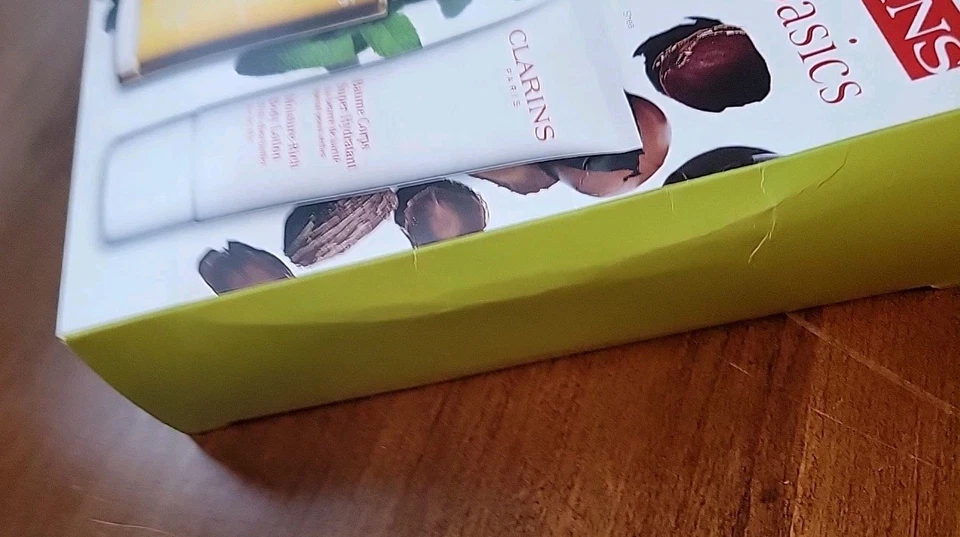 CLARINS BODY BASICS Body Fit, Scrub, Tonic Treatment Oil, Body Lotion Open Box - Image 2 of 4