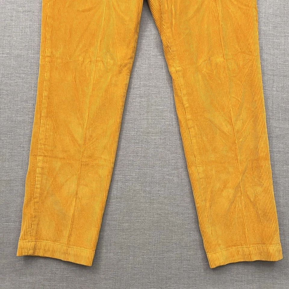 Brooks Brothers Pants Mens 35x32 Yellow Corduroy Milano Fit College School - Image 3 of 4