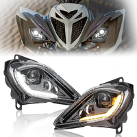 Dreamizer 64W Motorrad LED Scheinwerfer E-GeprüFt Abblend Und Fernlicht DRL Weiß