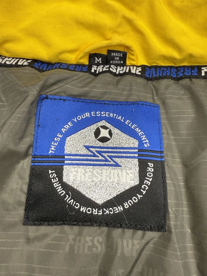 VTG Freshjive Jacket Mens Medium Hex Ripstop Full Zip Hood Streetwear Korea Made - Image 2 of 4