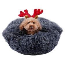 suddus Anti Anxiety Dog Bed with Blanket Attached, Hooded Dogs Beds for Mediu...