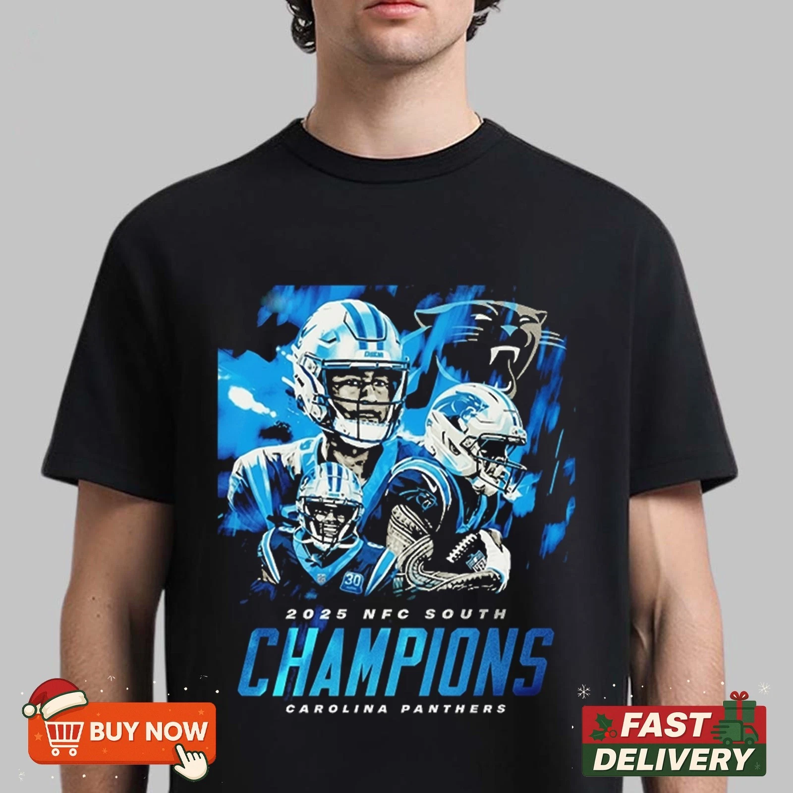 Carolina Panthers NFC South Division Champions 2025 TShirt