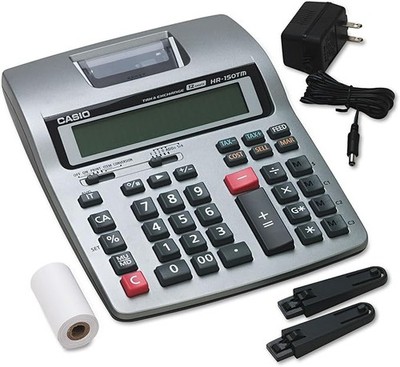 NEW+100% TESTED PERFECT+FREE ROLL Casio HR-150TM Business Printing calculator ob