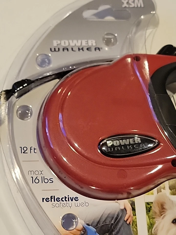 Correa retráctil Coastal Power Walker para perro XSM X-Small nueva en caja roja Foto 2 de 4
