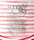 Women's Sleeveless White & Red Striped Nightshirt, Size 3X, By Terra & Sky — photo 4