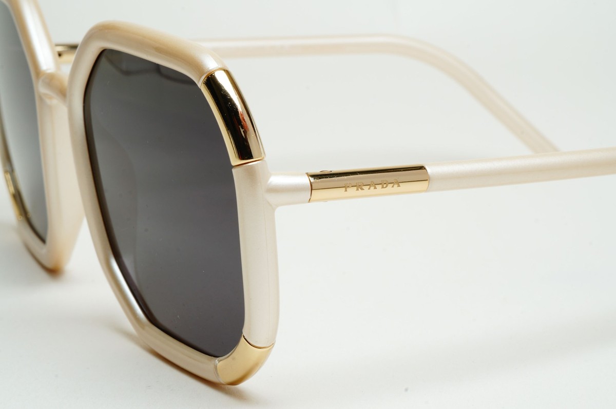 Prada Sunglasses 2020 Octagon Oversized Cream Beige PR20XS SPR 20X